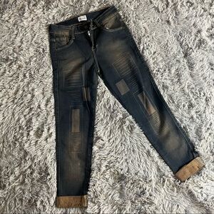 Brown Patch Jeans
